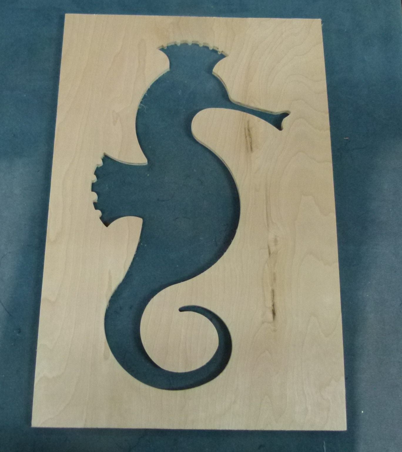 Seahorse Wooden Cutout Wall Panel