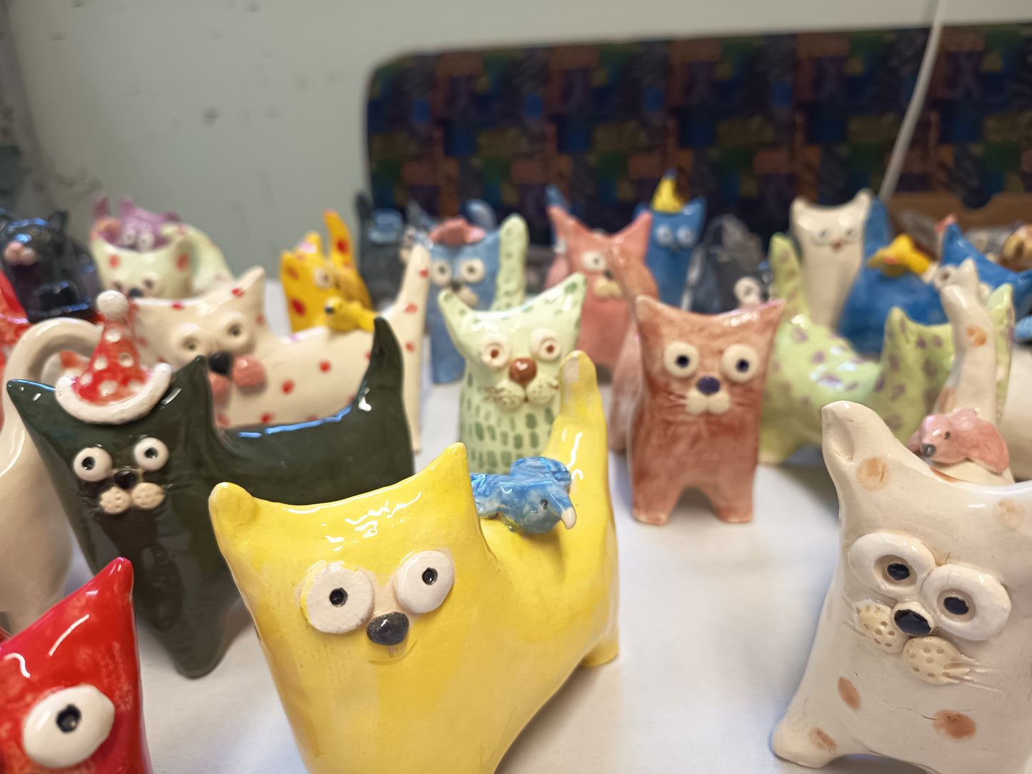 Pottery Cat by Shed Artist