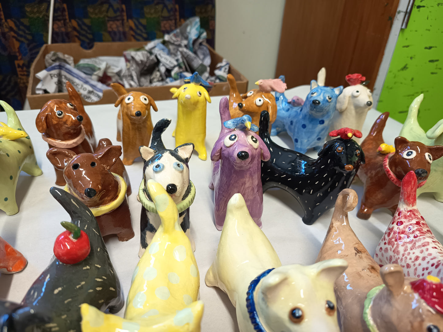 Pottery Dog by Shed Artist