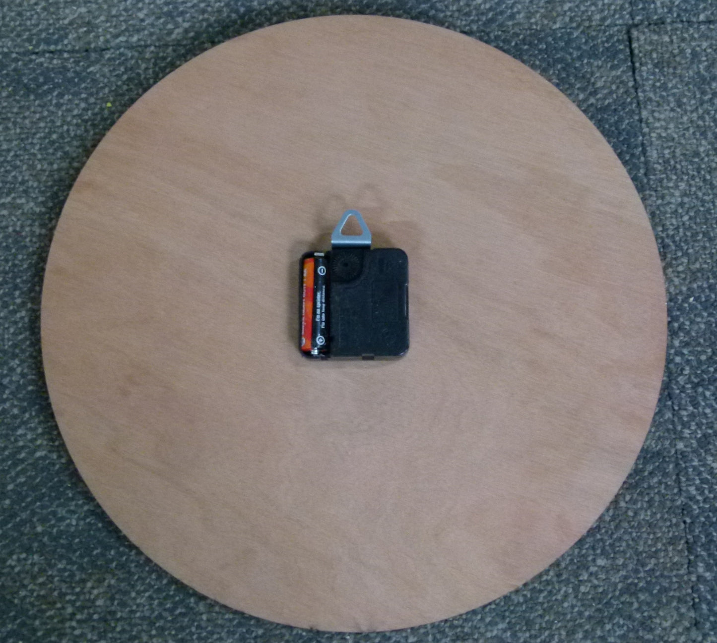 Round Wall Clock "Steam Engine"