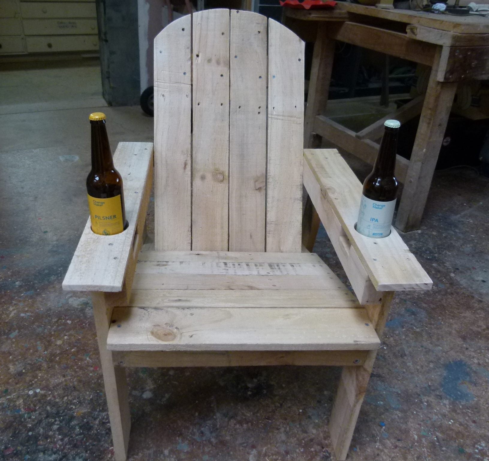 Upcycled Outdoor Patio Chair (Pallet Timber) - Main Image