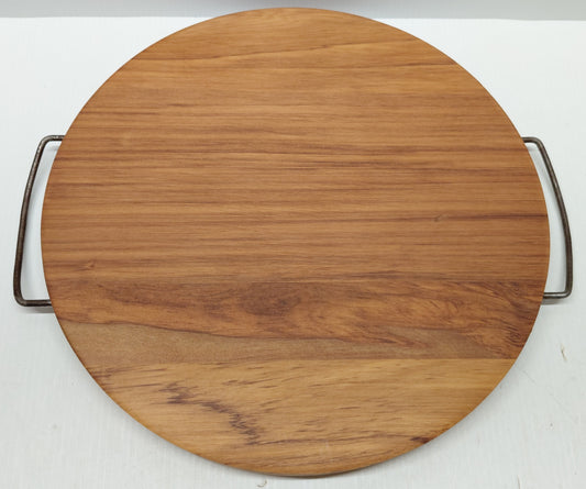 Round Solid Rimu Chopping Board / Serving Tray