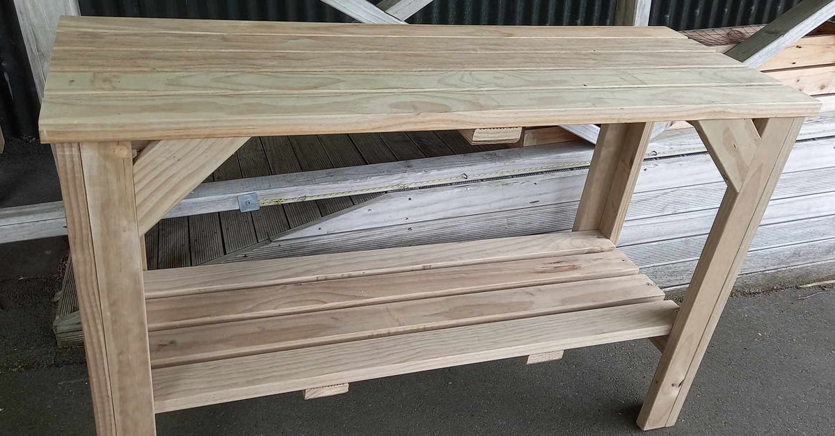 Treated Outdoor Potting Table – The Shed Project Kāpiti
