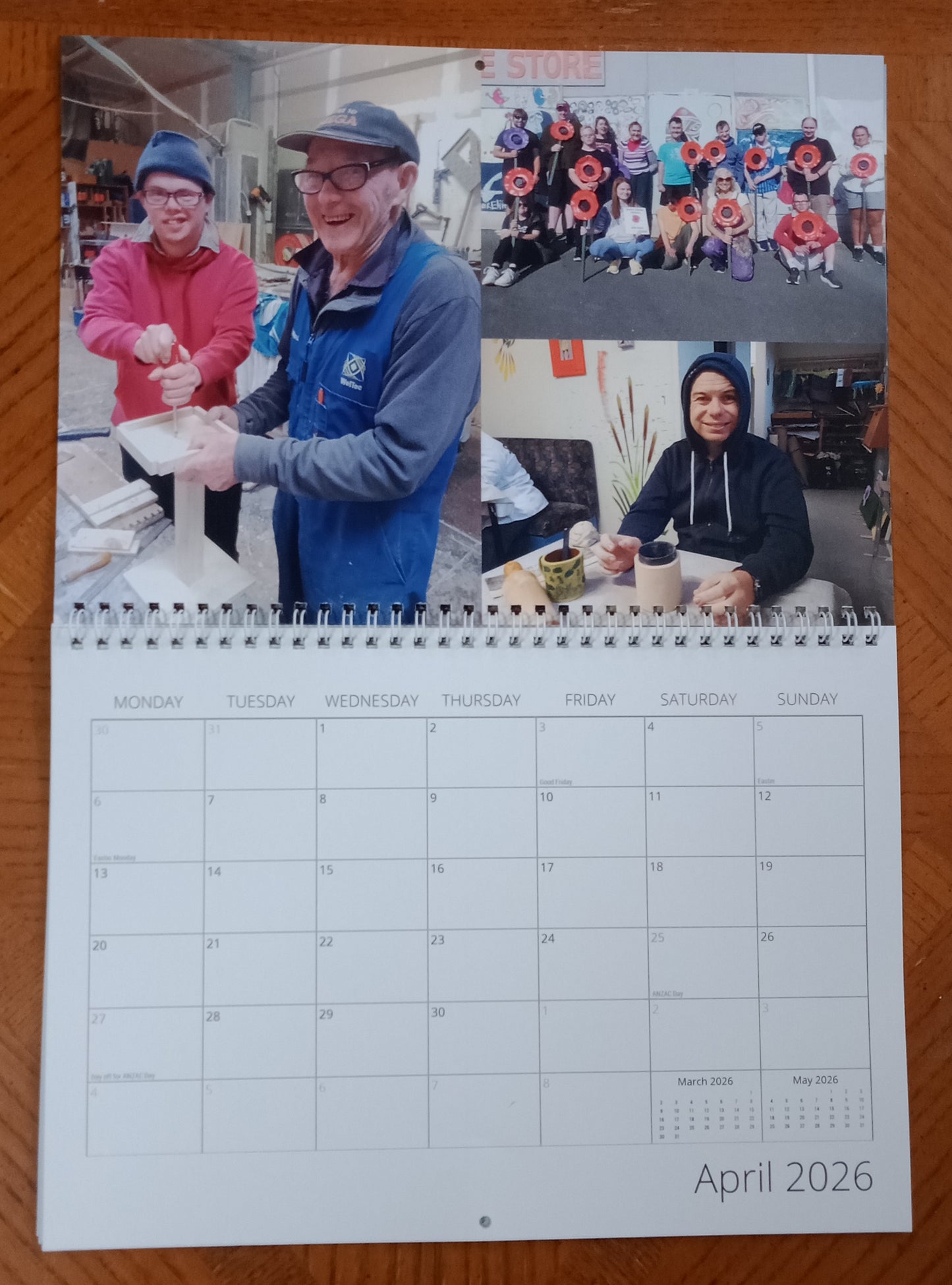 The Shed Project Kāpiti 2026 Wall Calendar Fundraiser