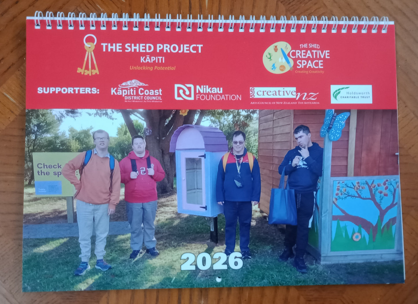 The Shed Project Kāpiti 2026 Wall Calendar Fundraiser