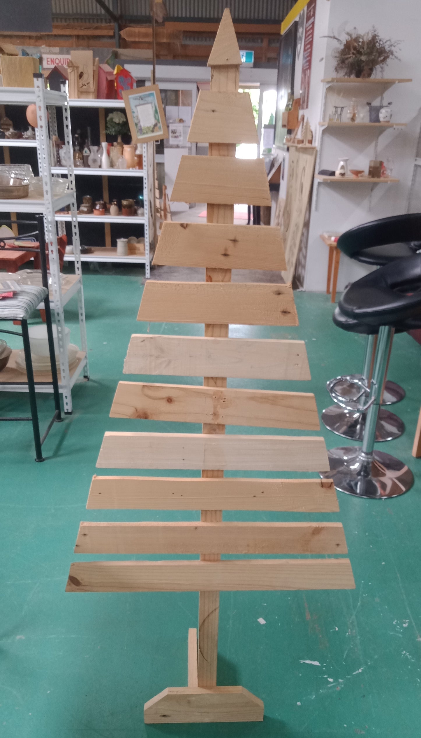 Giant 1.5m Wooden Christmas Tree