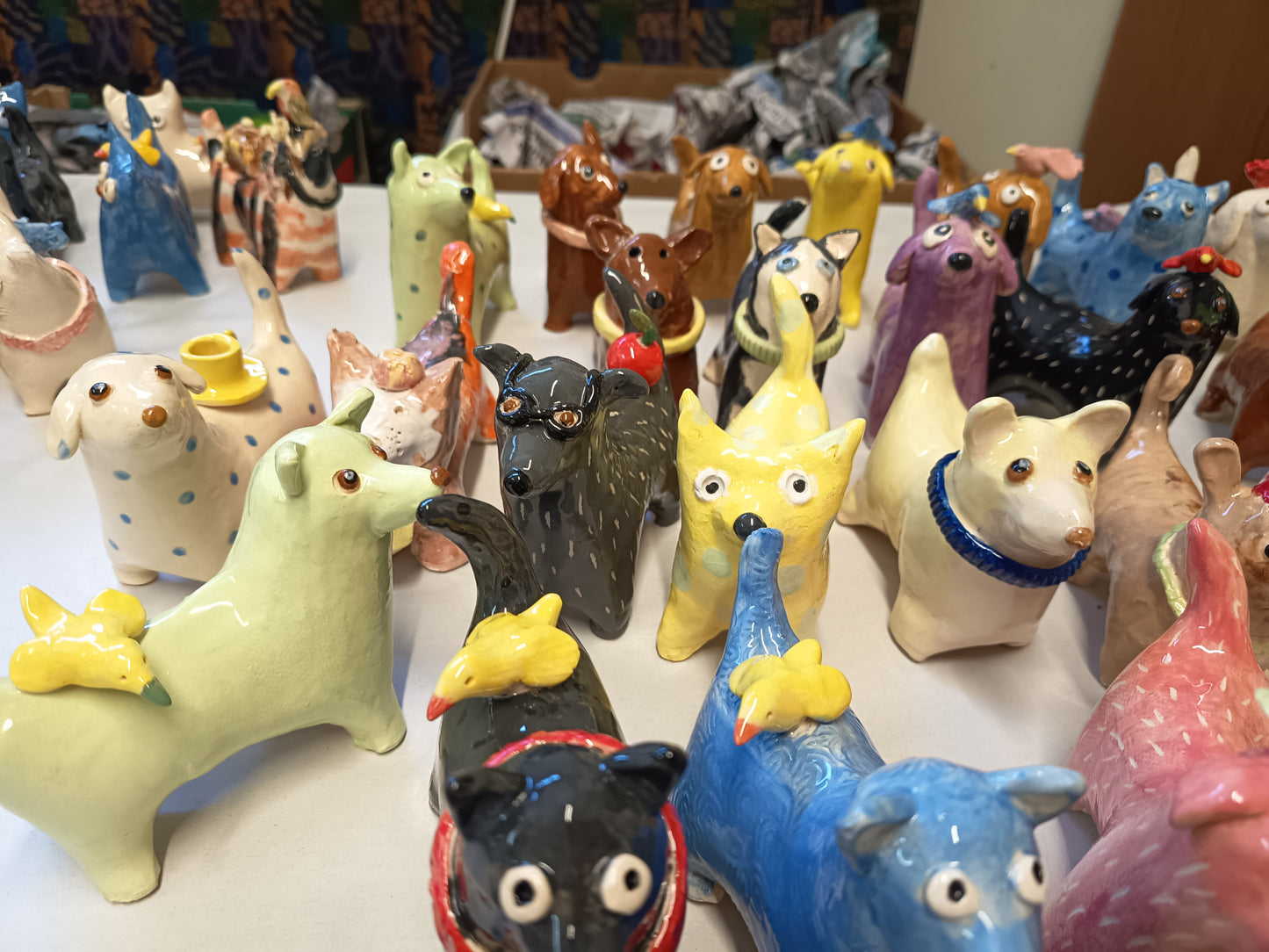 Pottery Dog by Shed Artist