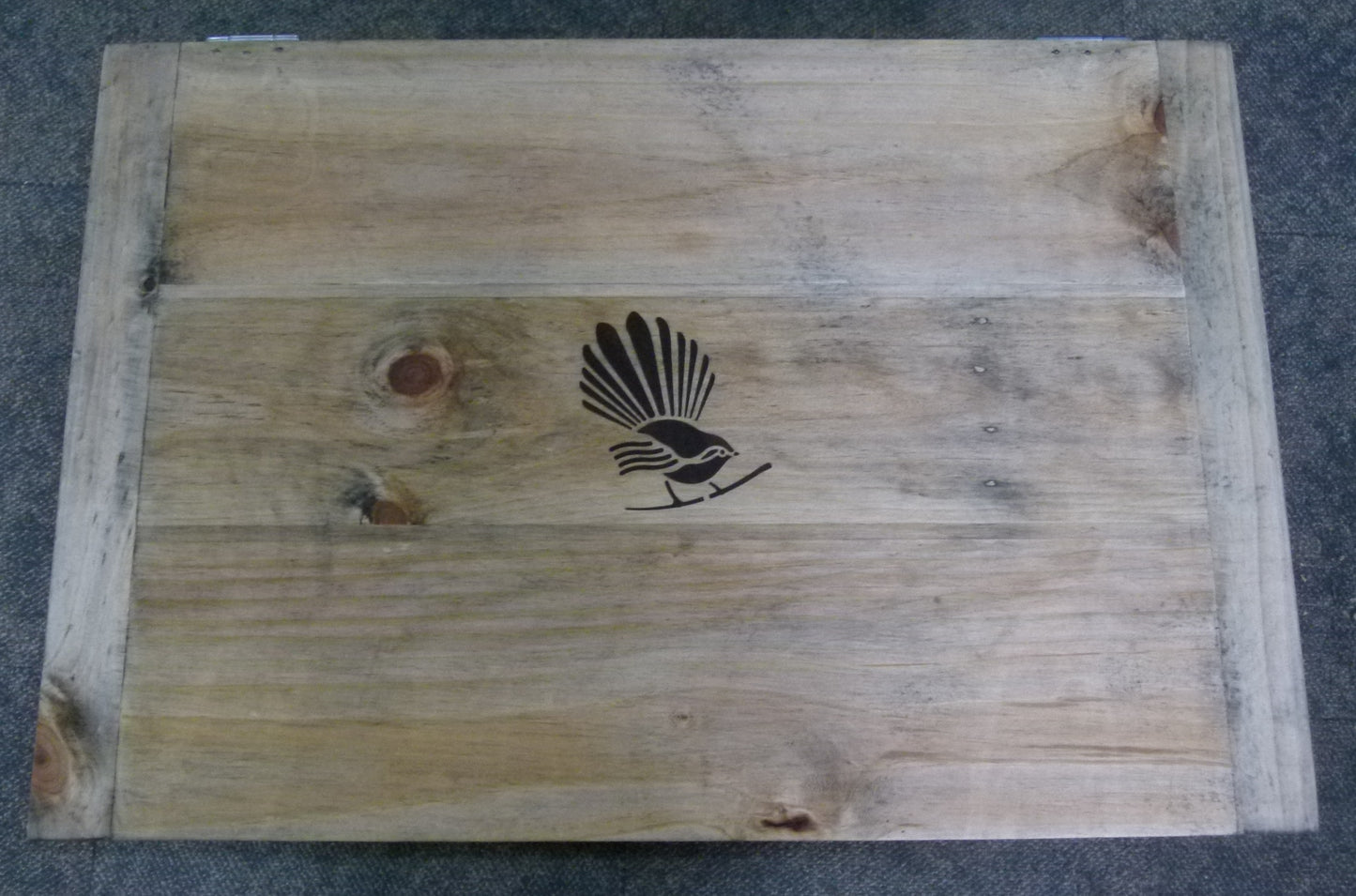 Engraved Wooden Storage Chest on Castors (Your Design on Lid)